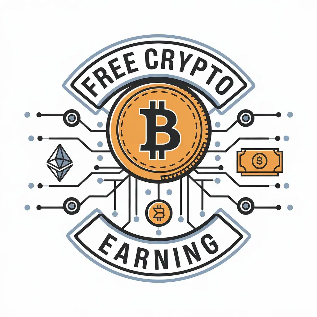 LOGO Design for Crypto Earning Simple and Modern with Clear Background | AI  Logo Maker