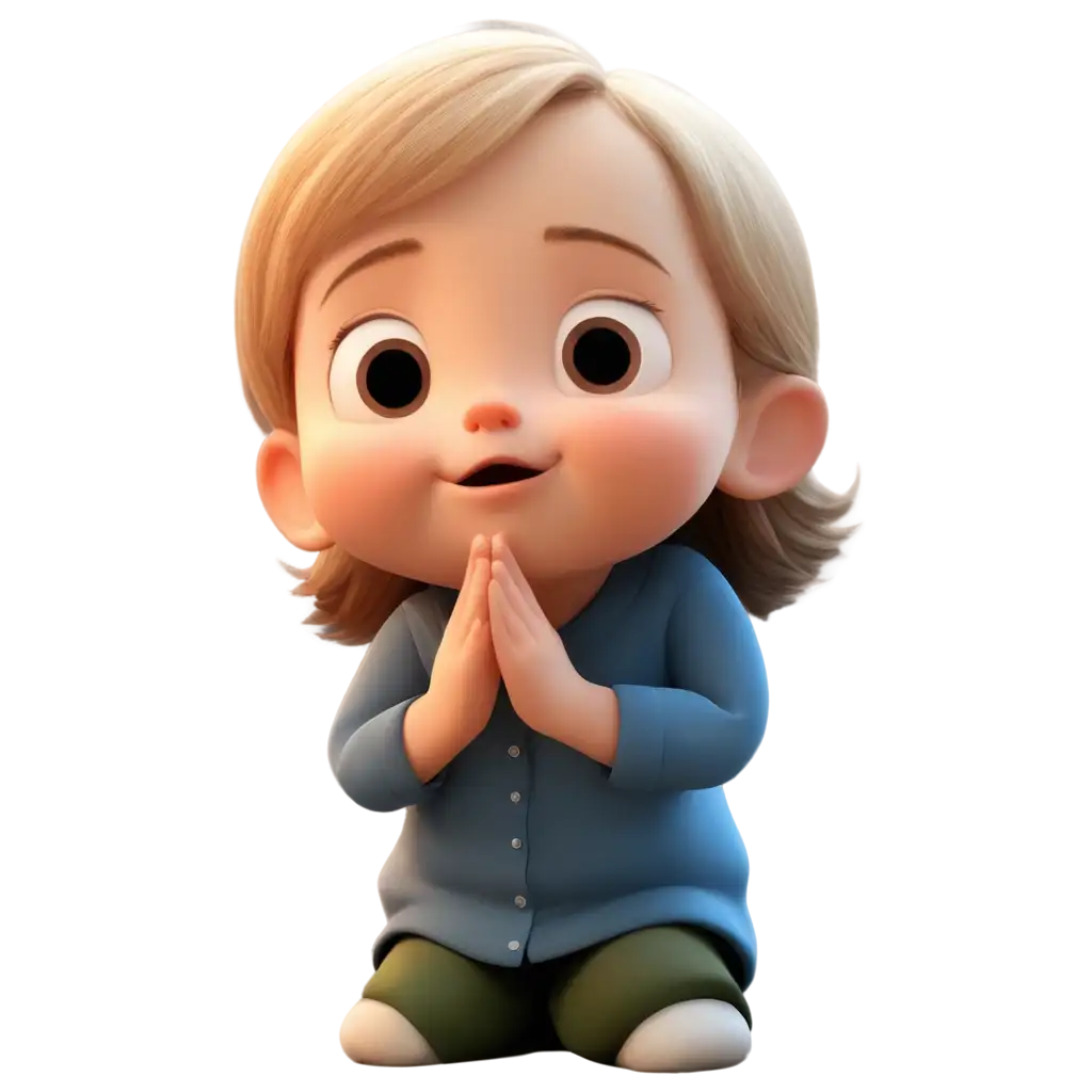 Cartoon-Child-Praying-to-God-PNG-HighQuality-Image-for-Spiritual-and-Inspirational-Designs