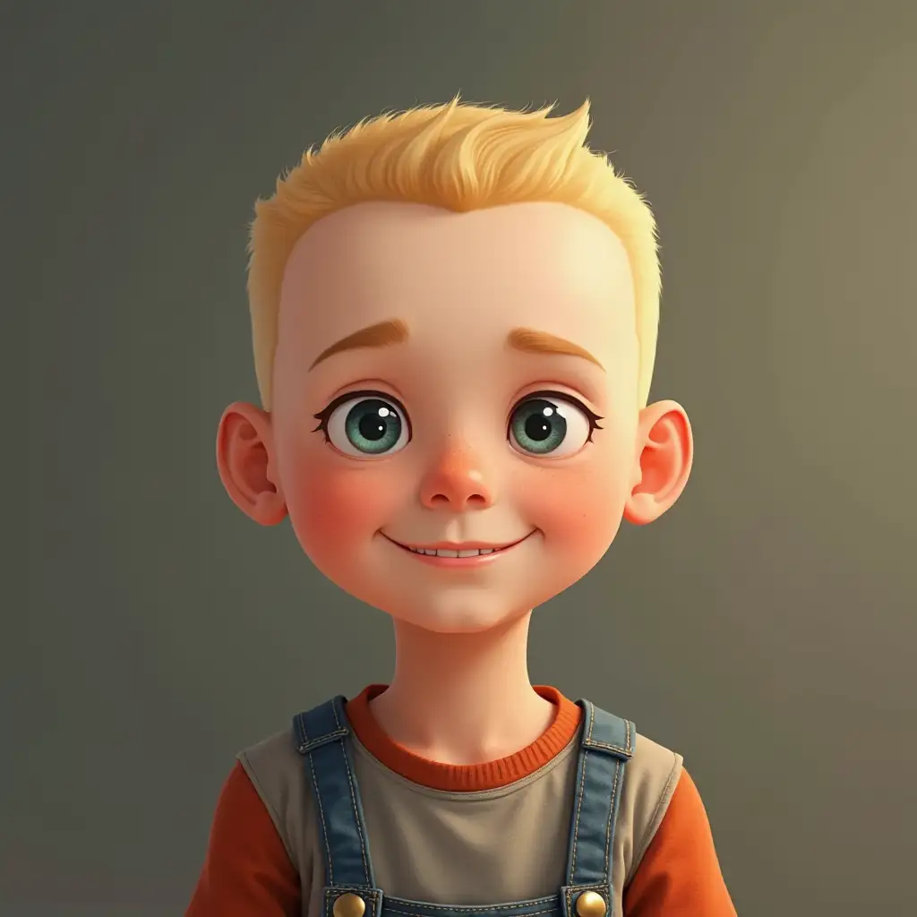 Fourth-Grade-Boy-with-Blond-Buzz-Cut-Portrait