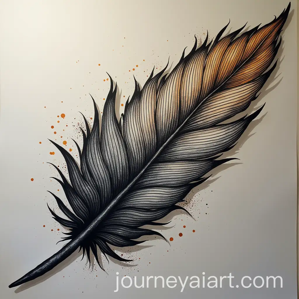Logo-Design-with-MK-and-Feather-Illustrating-Wall-Art