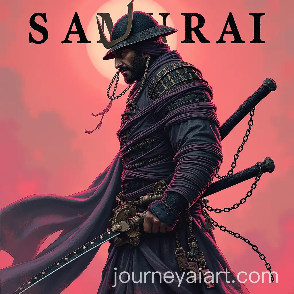 Samurai-Warrior-Wrapped-in-Chains-on-Epic-Music-Album-Cover