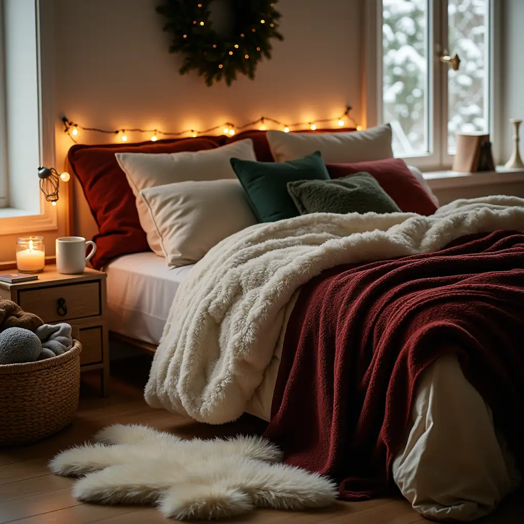 Cozy-Winter-Bedroom-with-Plush-Blankets-and-Warm-Lighting