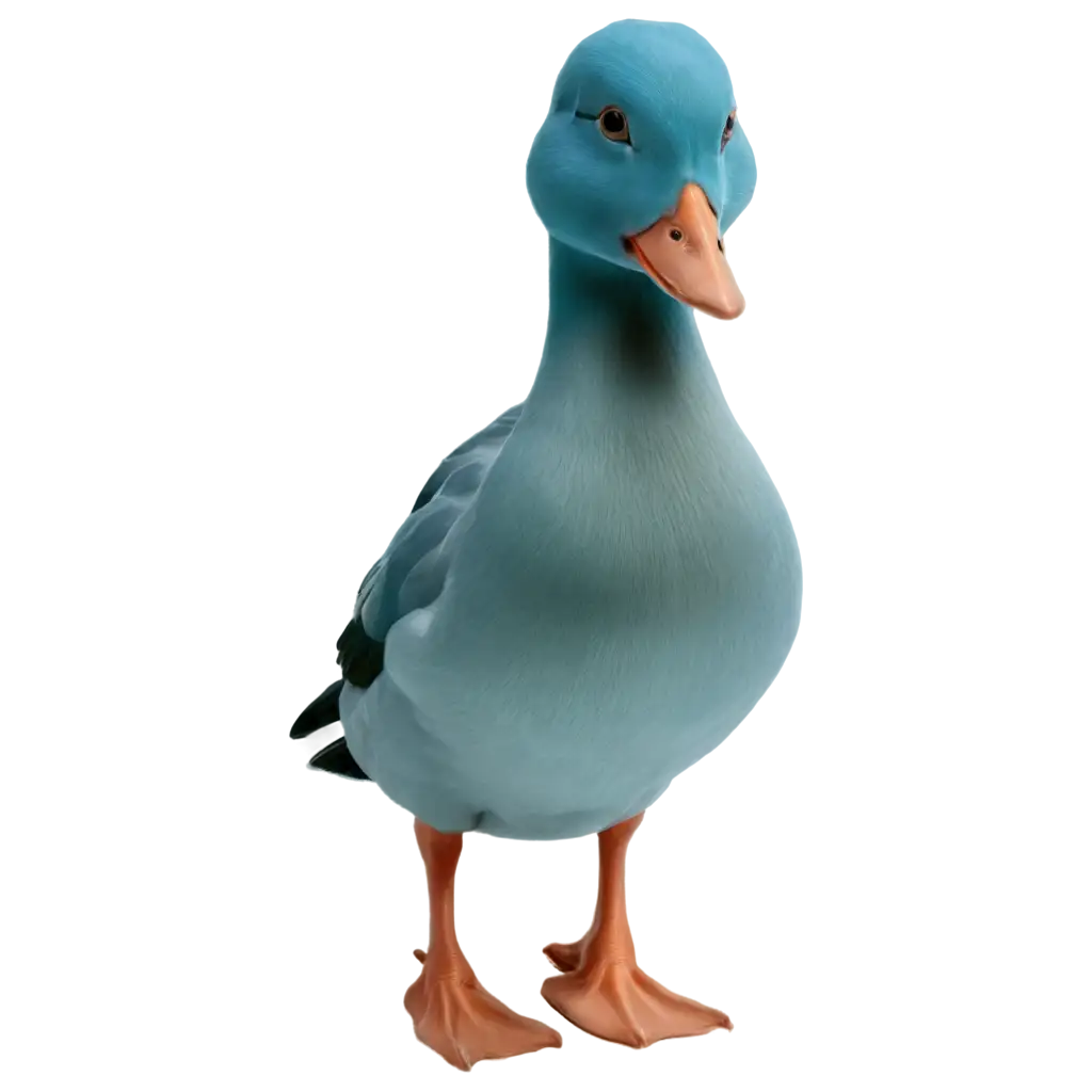 Vibrant-Blue-Duck-PNG-Image-A-Captivating-Visual-for-Creative-Projects