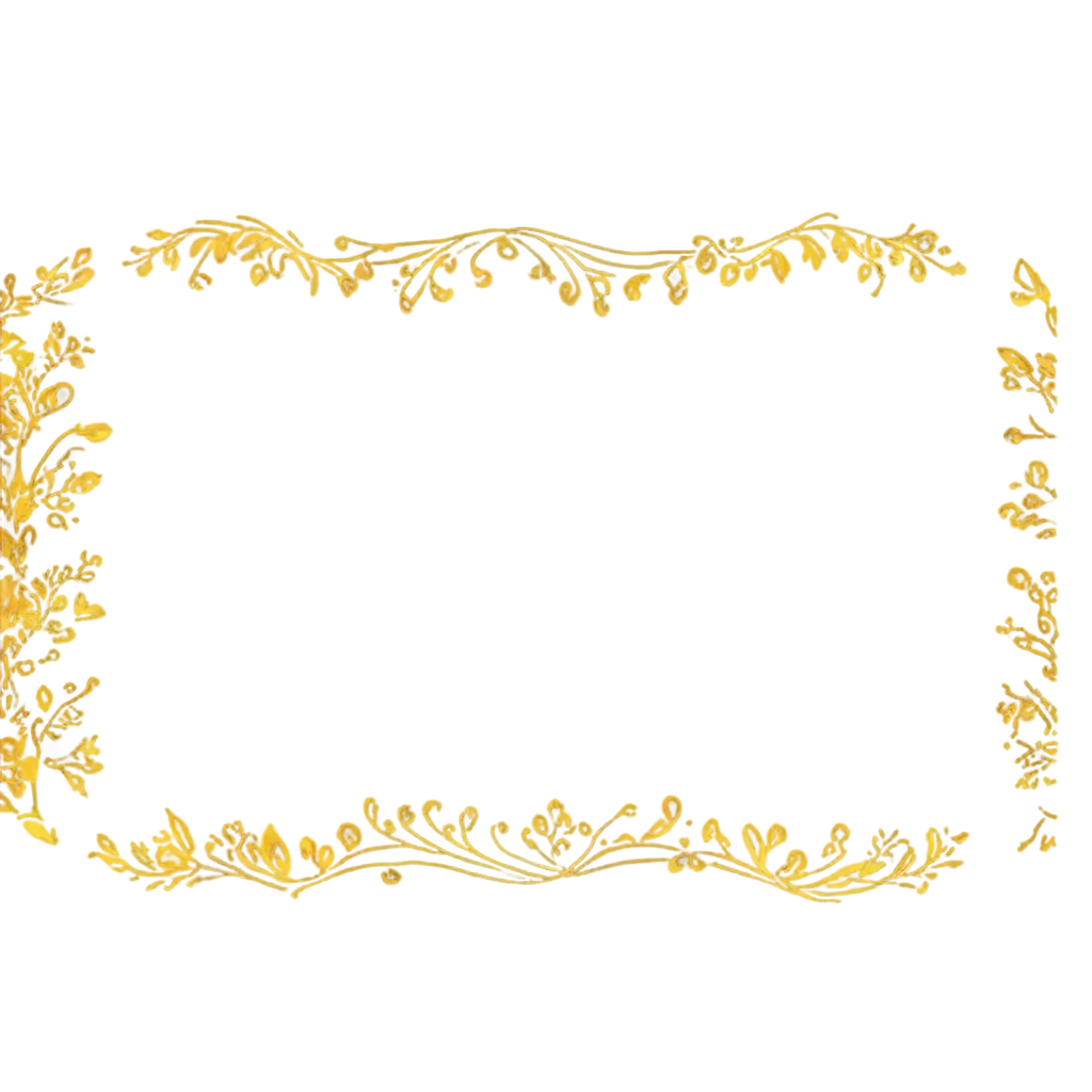 Golden-Border-PNG-Image-for-Creative-and-Professional-Design-Purposes