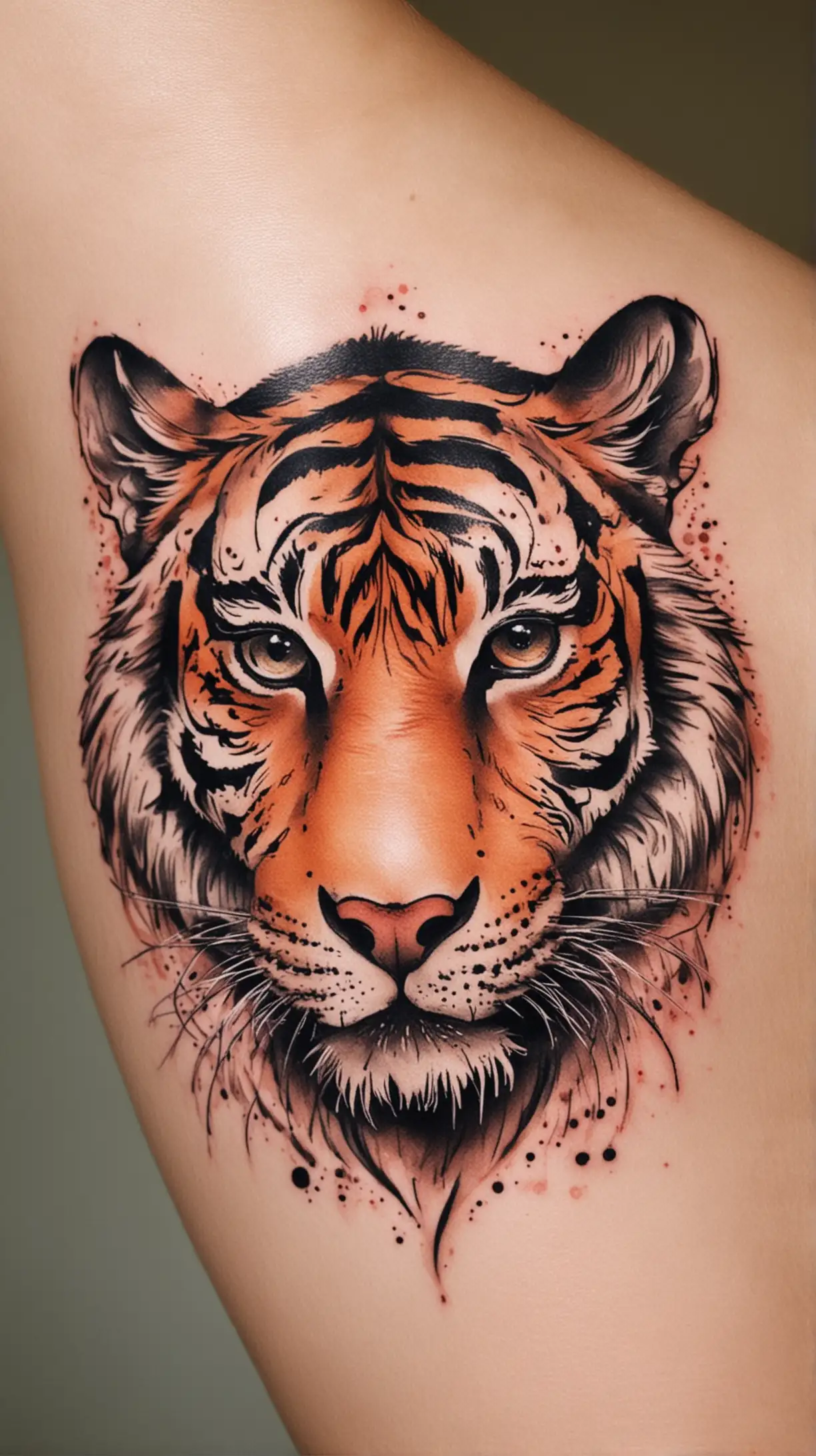 Delicate Tiger Tattoos Artwork