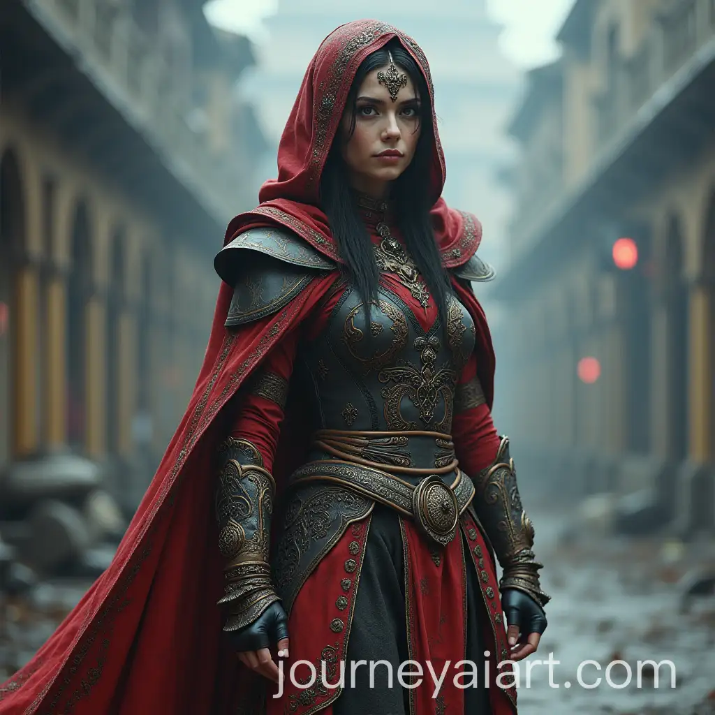 Mysterious-Lady-Gurvik-Portrait-in-Monochrome