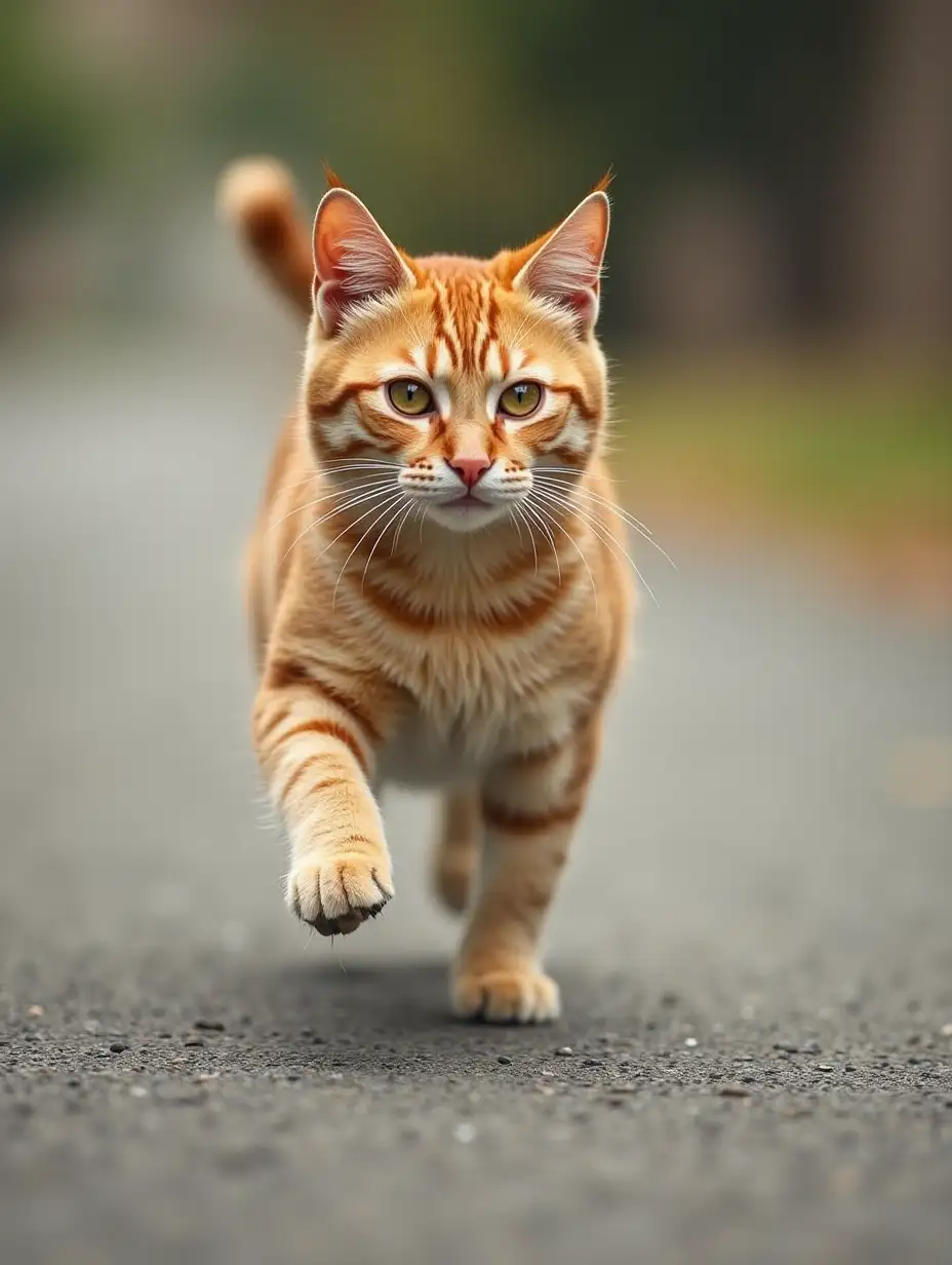 Cat running