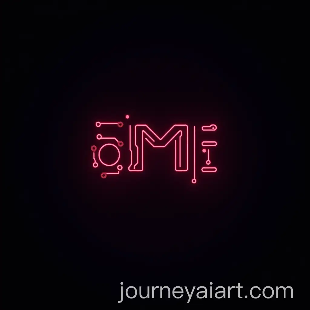 Futuristic-3D-Logo-Design-with-PCB-Circuit-Elements-in-Red-and-Violet