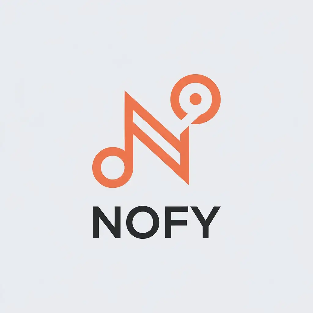 LOGO Design for Nofy Minimalistic Note and Notify Symbol for Education Industry