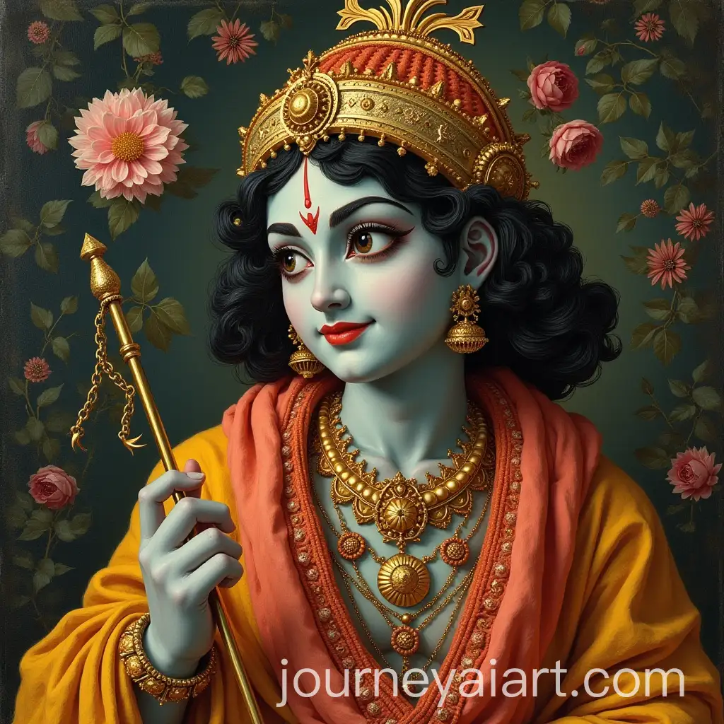 Divine-Representation-of-Lord-Krishna-in-Giampaolo-Thomasetti-Art-Style