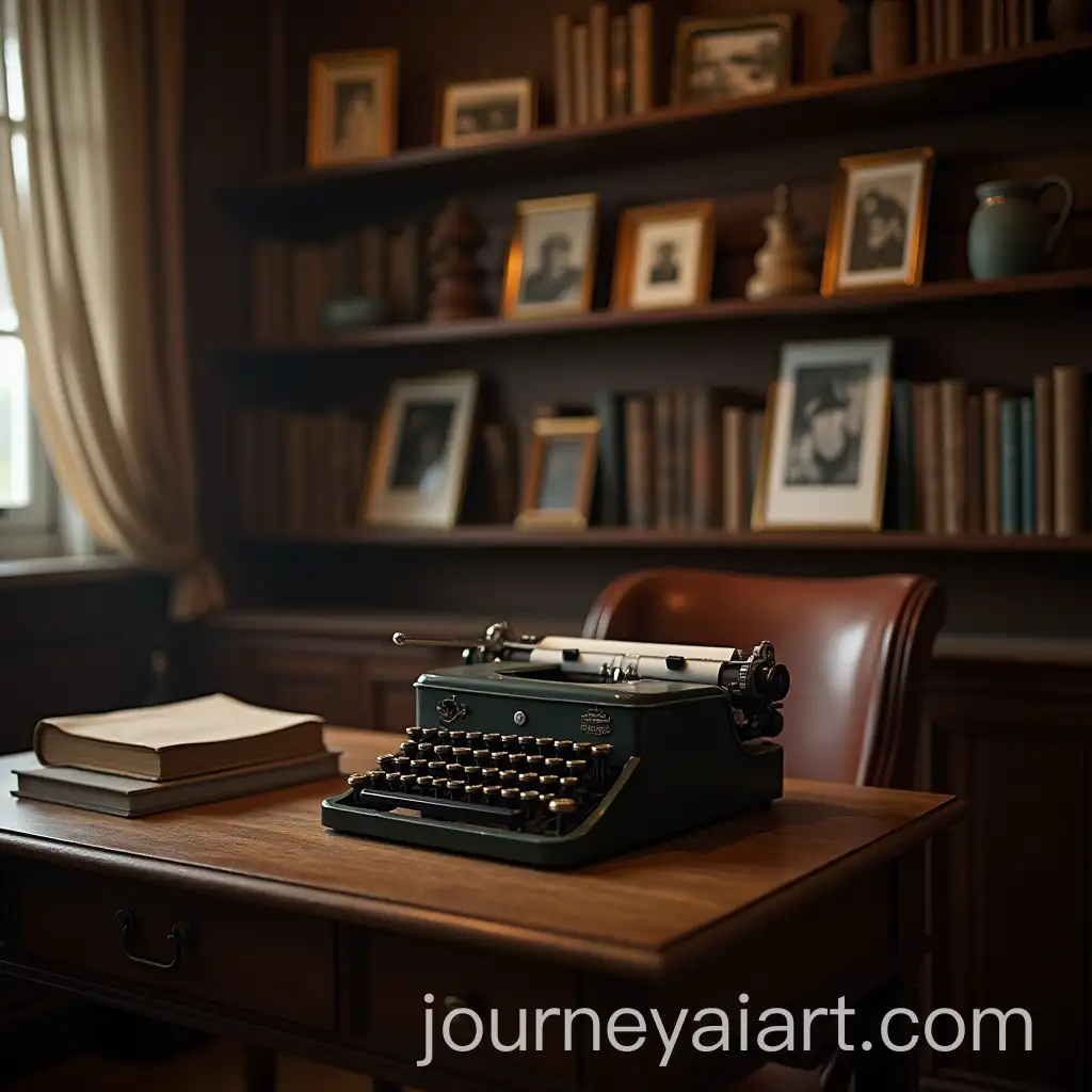 Victorian-Study-with-Typewriter-and-Cozy-Atmosphere