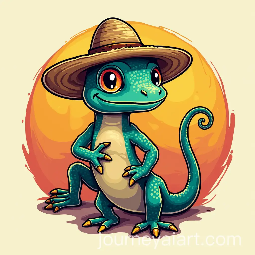 Colorful-MexicanInspired-Logo-for-Gecko-Caf-with-Funky-Vibe