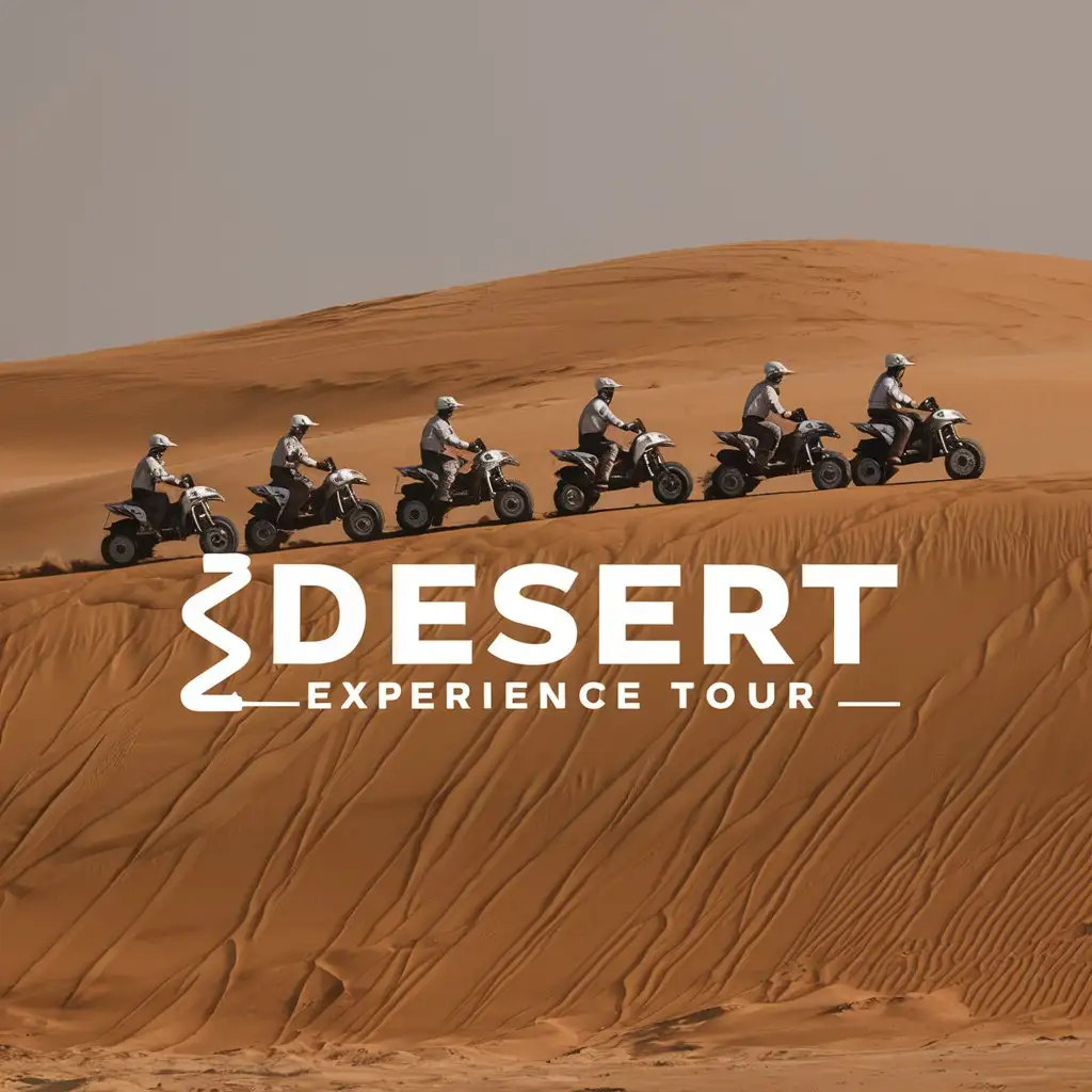 LOGO-Design-For-Desert-Experience-Tour-Caravan-of-Quadbikers-and-Sand-Dunes