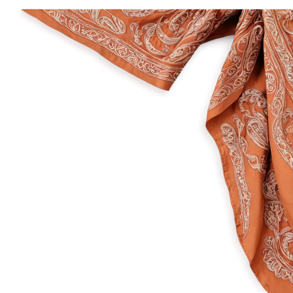 HighResolution-PNG-of-Ornate-Silk-Scarf-with-Intricate-Floral-Paisley-Design-and-Luxurious-Textures