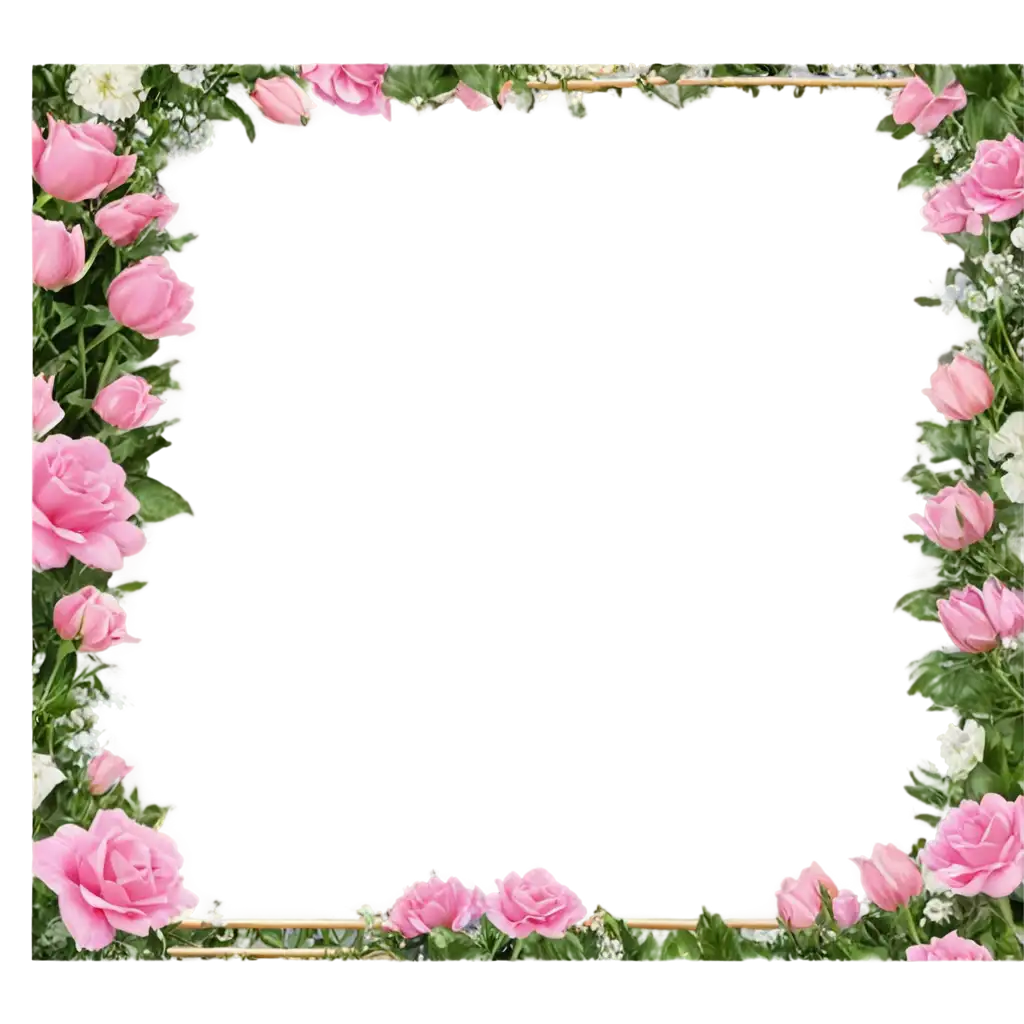 Beautiful-Flower-Frames-for-Photos-PNG-Format-for-Clear-Versatile-Imagery