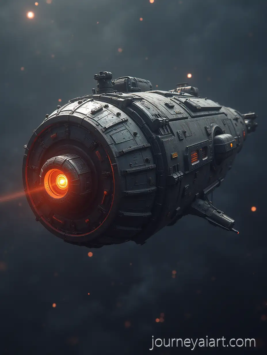 Futuristic-Heavy-Spacecraft-Gliding-Through-theSpacecraft-design-concept-Cosmos