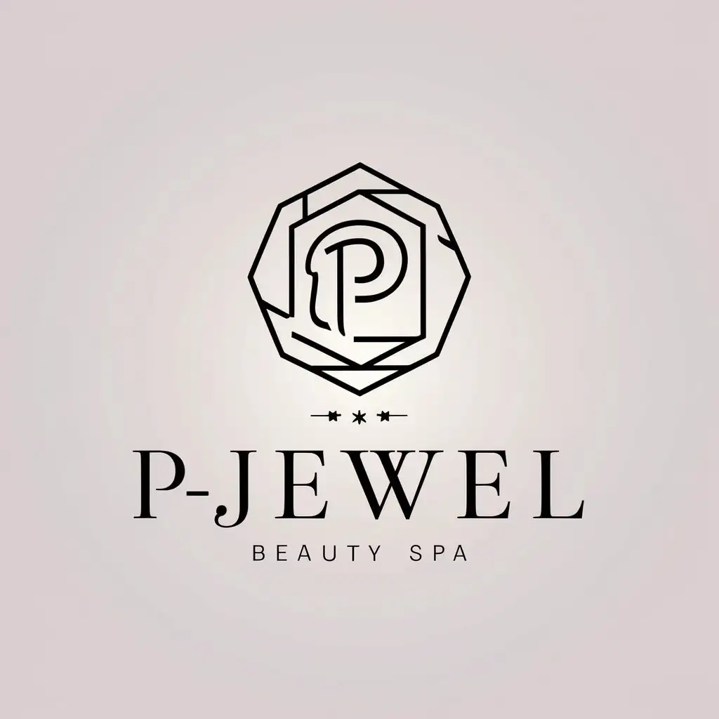 LOGO-Design-For-PJewel-Elegant-Jewelry-Theme-for-Beauty-Spa