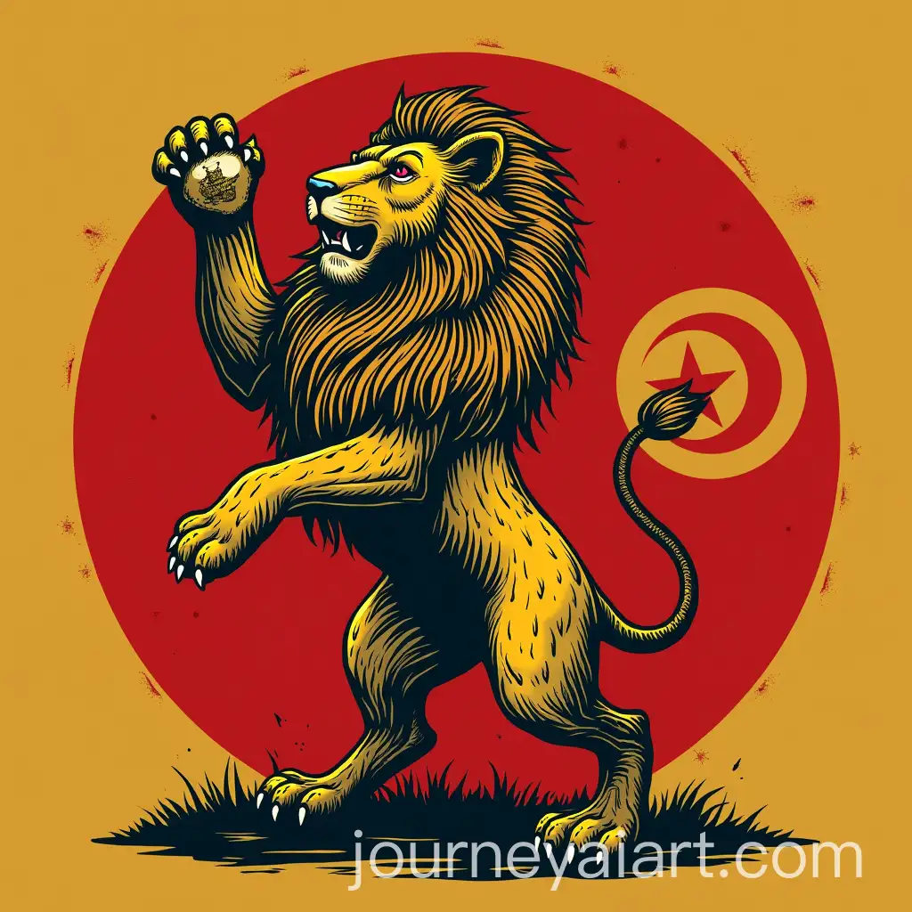 Lion-Symbolizing-Famous-Tunisian-African-Football-Club
