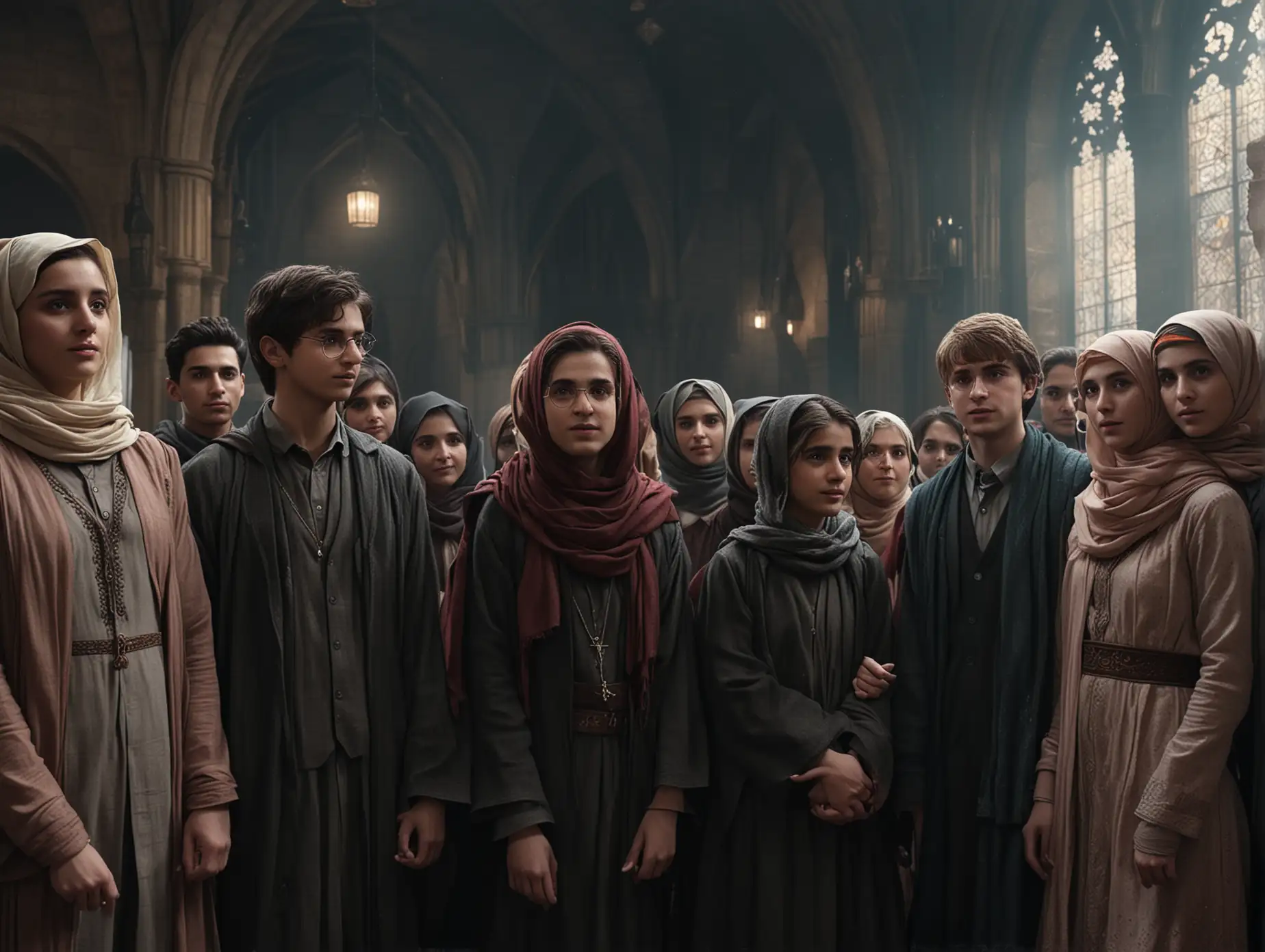 Harry-Potter-Movie-Scene-with-Pakistani-Hijab-and-Traditional-Islamic-Clothing