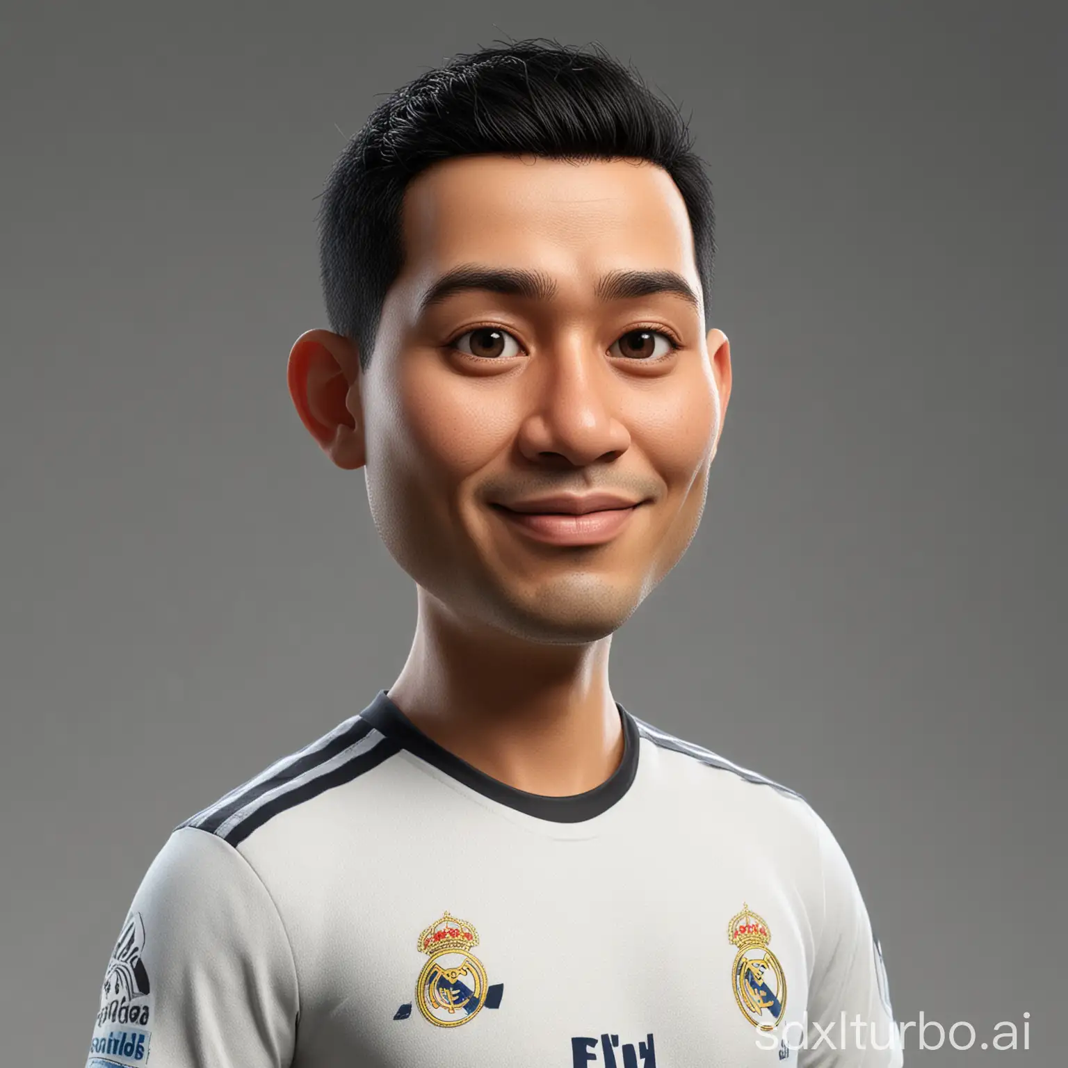 Indonesian-Man-in-Real-Madrid-Shirt-with-3D-Cartoon-Style