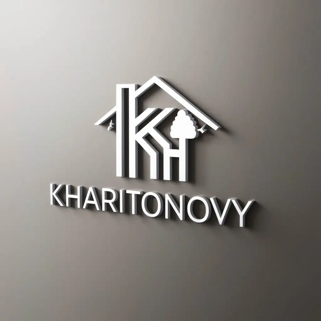 a logo design,with the text "Kharitonovy", main symbol:family,Moderate,be used in Home Family industry,clear background