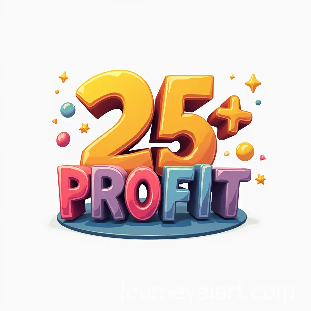 Vibrant-CartoonStyle-3D-Logo-Design-Featuring-Profit-Text