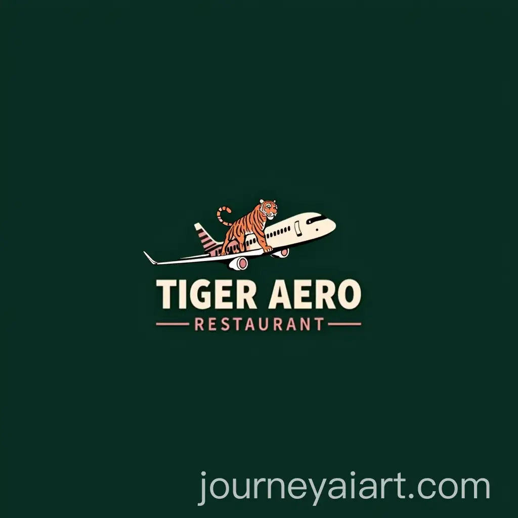 Modern-Minimalistic-Logo-for-Tiger-Aero-Restaurant-with-Elegant-Tiger-and-Airbus-A320