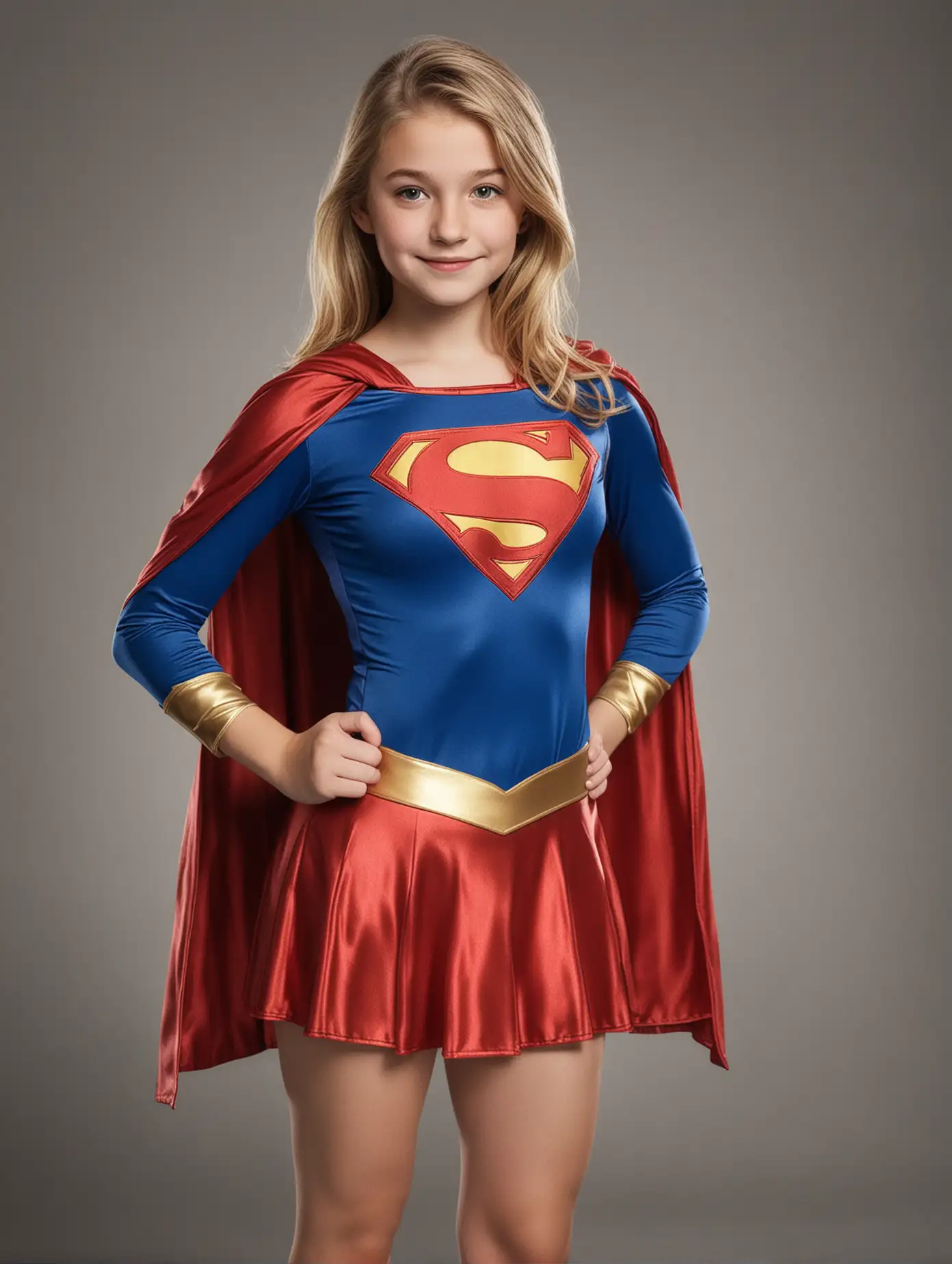 Teenage-Girl-in-Supergirl-Costume