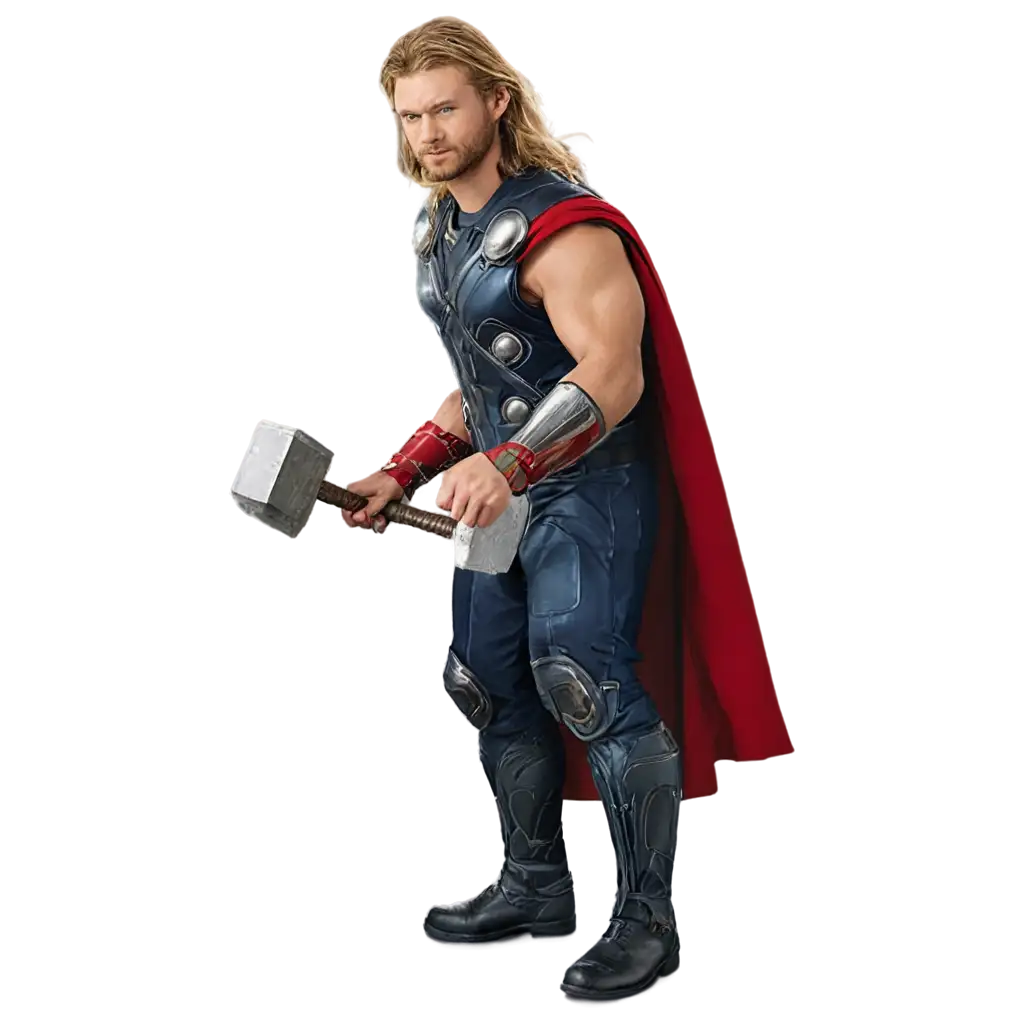 Thor-with-Hammer-PNG-Image-for-Creative-Projects-and-Design