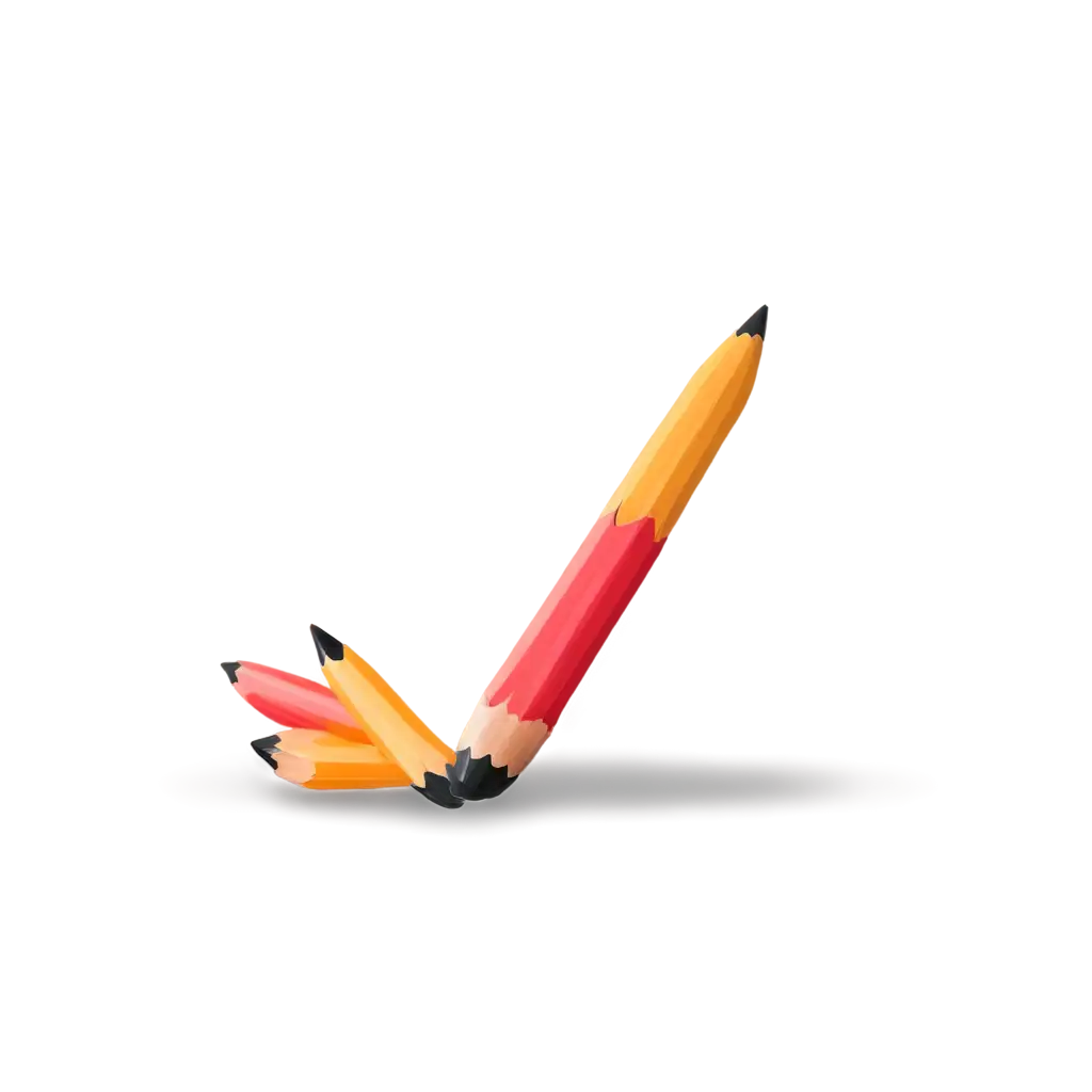 3D-Pencils-PNG-Image-Realistic-Render-for-Creative-Projects