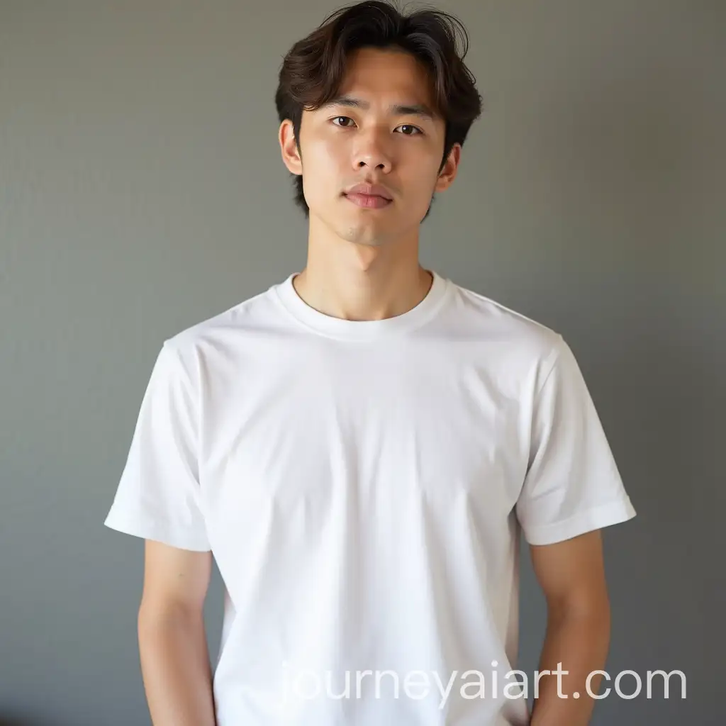 Person-Wearing-a-White-TShirt-in-Casual-Setting