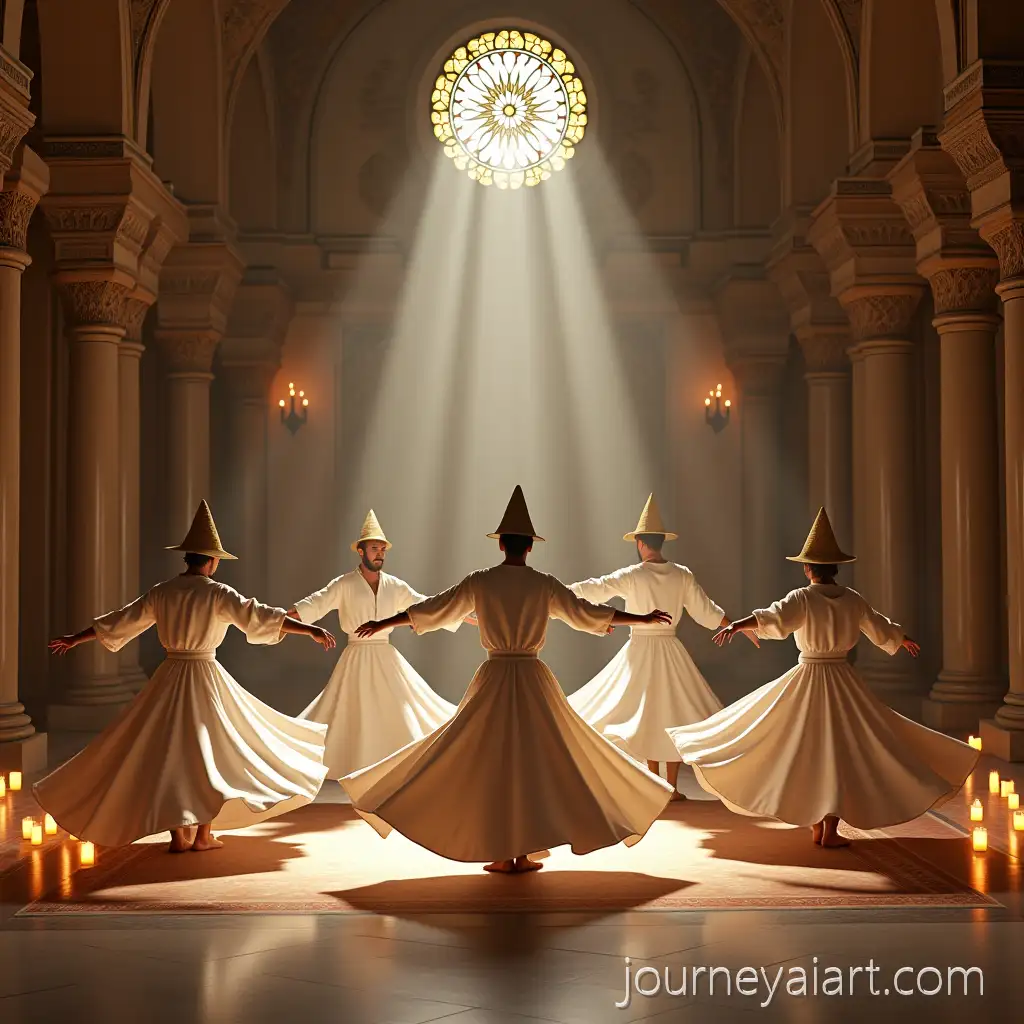 Traditional-Turkish-Sufi-Dancers-Performing-WhSufi-dancers-whirling-in-hallirling-Dervish-Dance-in-Historic-Hall