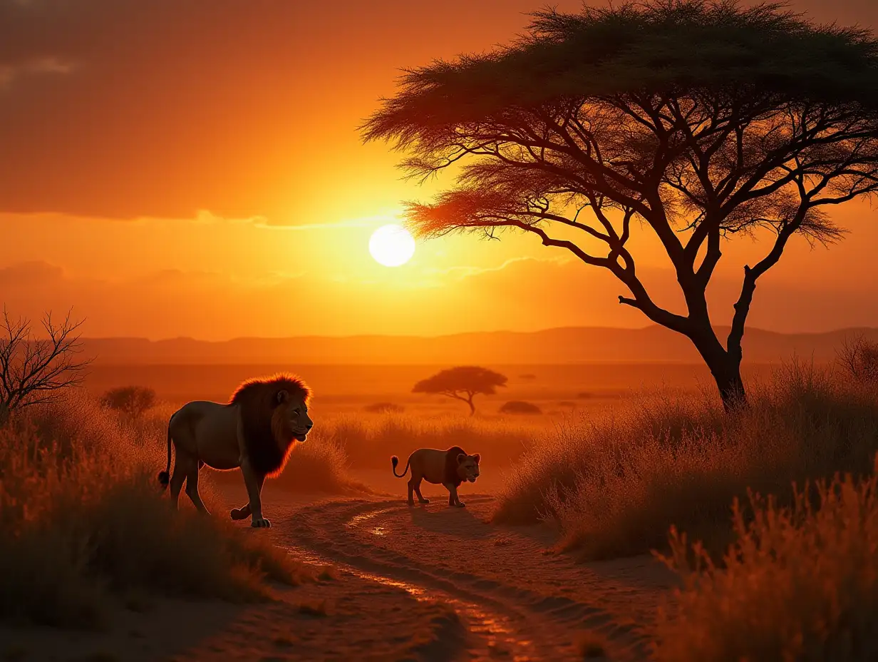 Under the scorching sun, there where rivers flow in the Land of the Lion's Pride, Through sands of the desert, Feel the rhythm in your soul, it calls. Hear the enchanting whisper of wild nature. Glory to Africa, shining bright as stars. Feel the spirit of the night, dancing under moonlight.