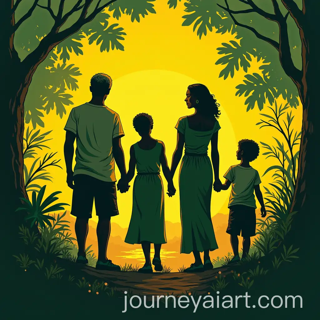 HYDE-FAMILY-Logo-with-Vibrant-Jamaican-Colors-and-Countryside-Setting