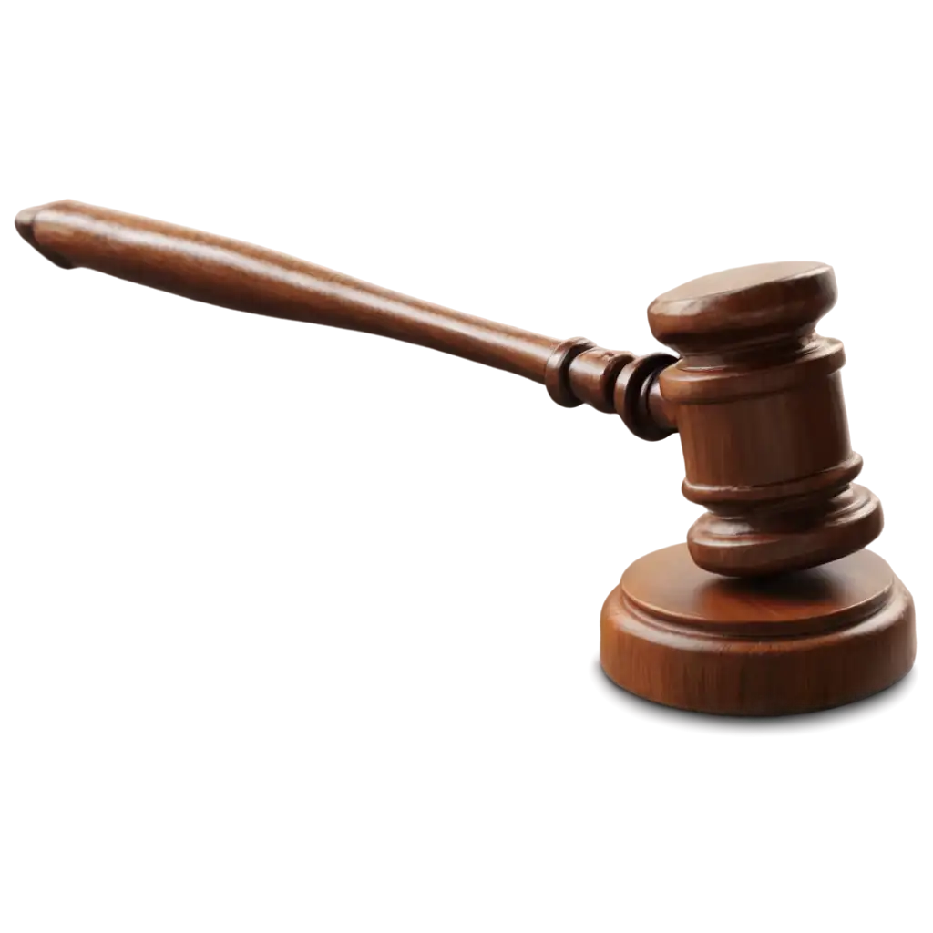 Realistic-Hammer-on-Courtroom-Table-PNG-with-Transparent-Background-for-Legal-Design-Projects