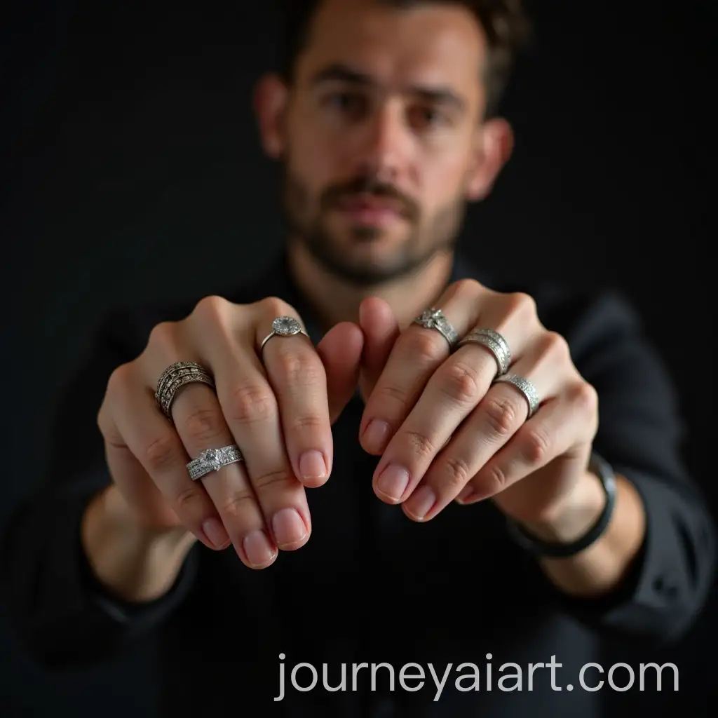 CloseUp-of-Mans-Hands-Wearing-Multiple-Rings