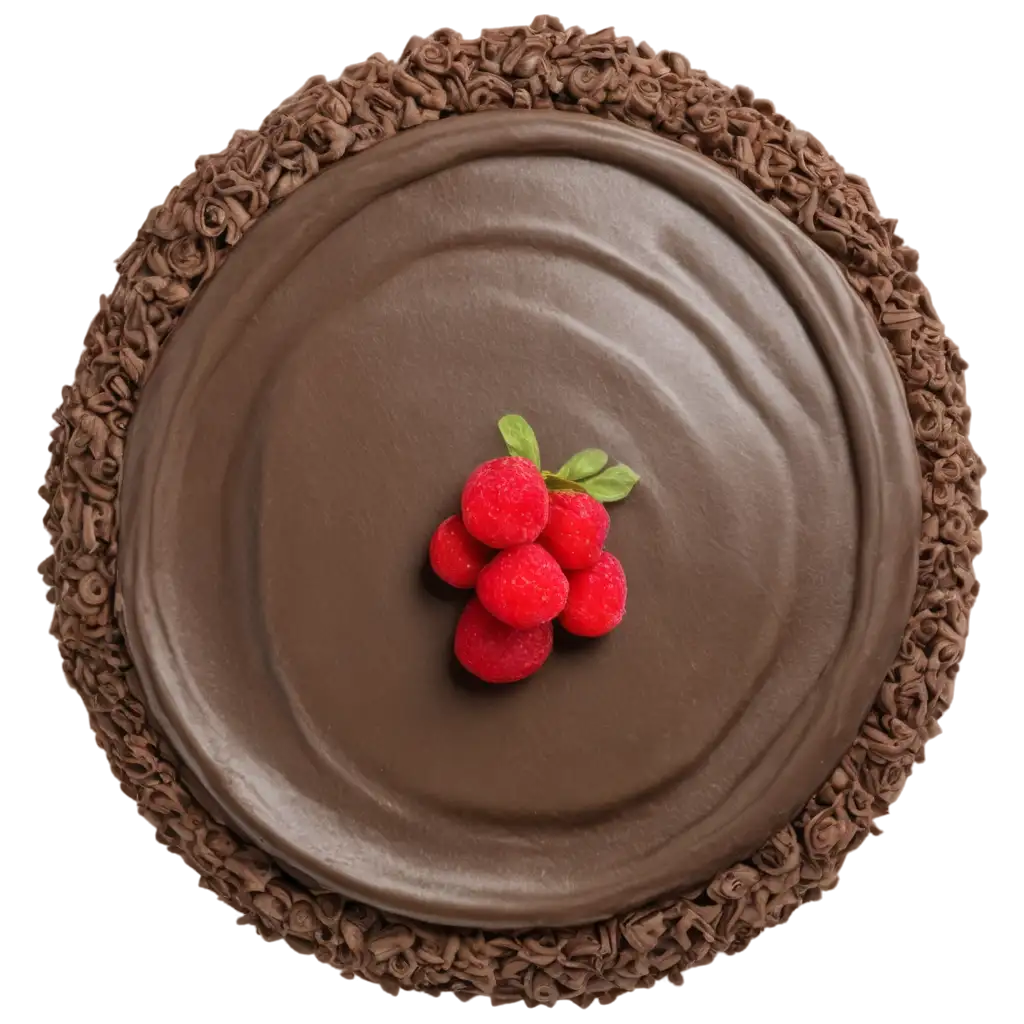 Top-View-Cake-PNG-Image-Without-Plate-HighQuality-and-Transparent-Format-for-Versatile-Use