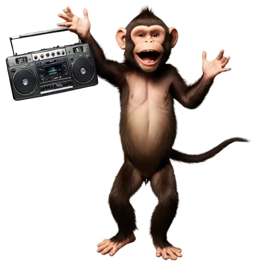 Dancing-DJ-Monkey-Wins-a-Million-Dollars-Vibrant-PNG-Image