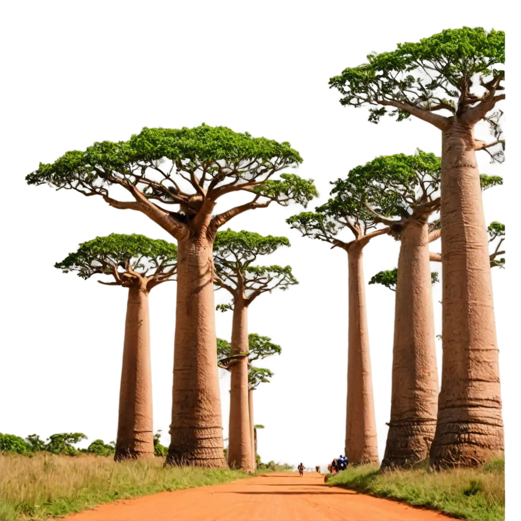 Stunning-Alley-of-Baobabs-in-Madagascar-HighQuality-PNG-Image-for-All-Your-Creative-Needs