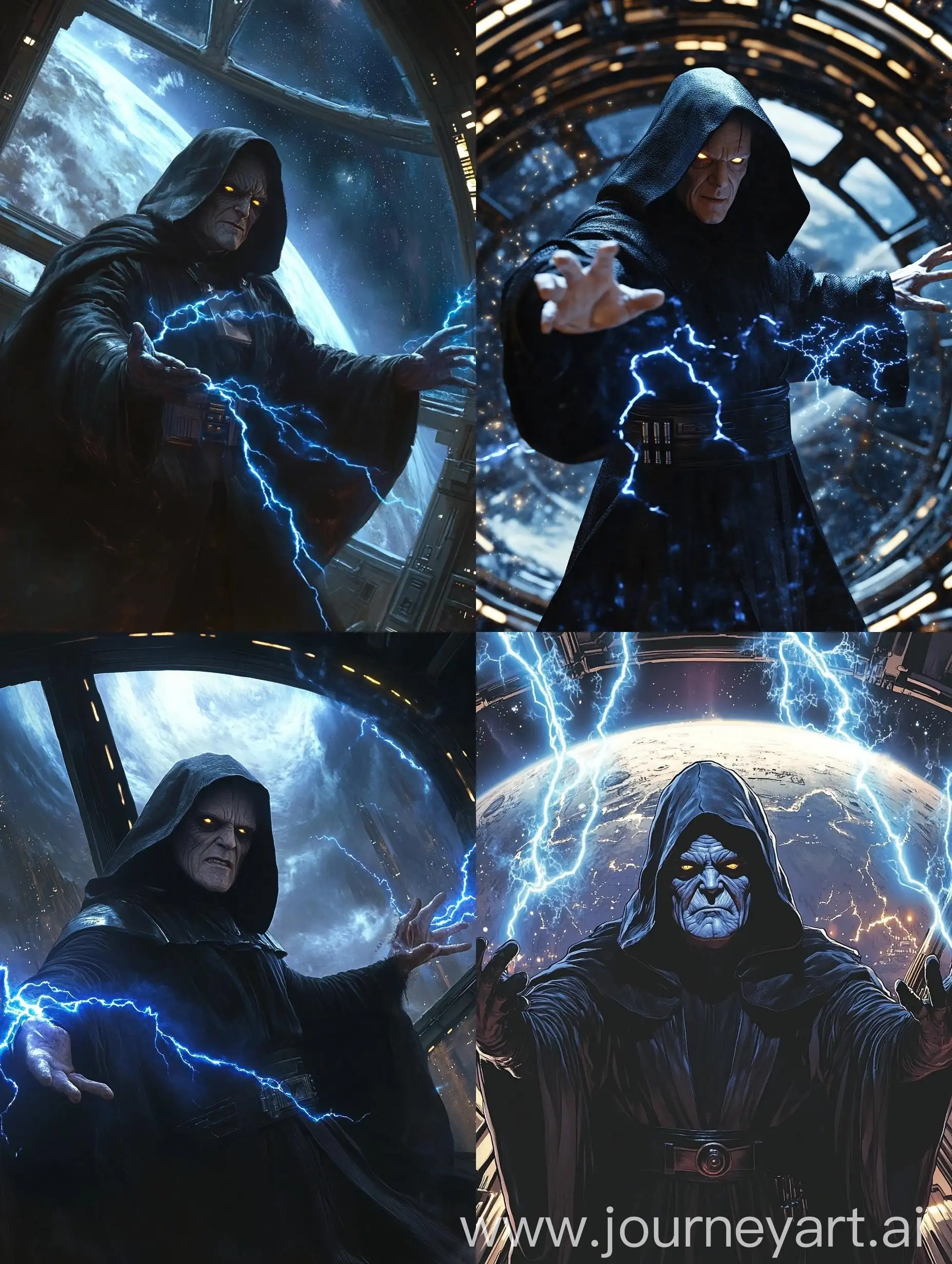 Emperor-Darth-Sidious-Unleashing-Blue-Lightning-in-Death-Star-Throne-Room