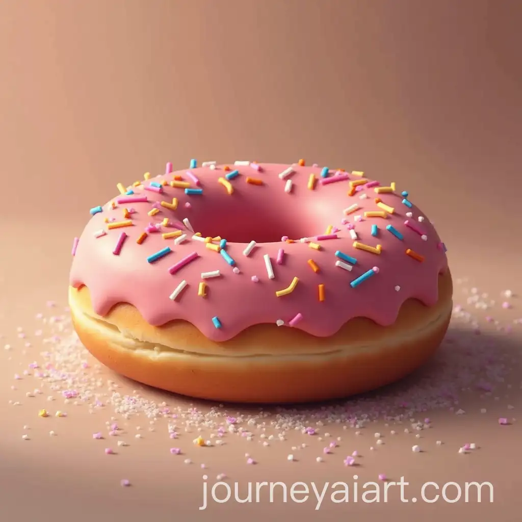 Delicious-Donut-with-Colorful-Sprinkles-on-a-Bright-Background