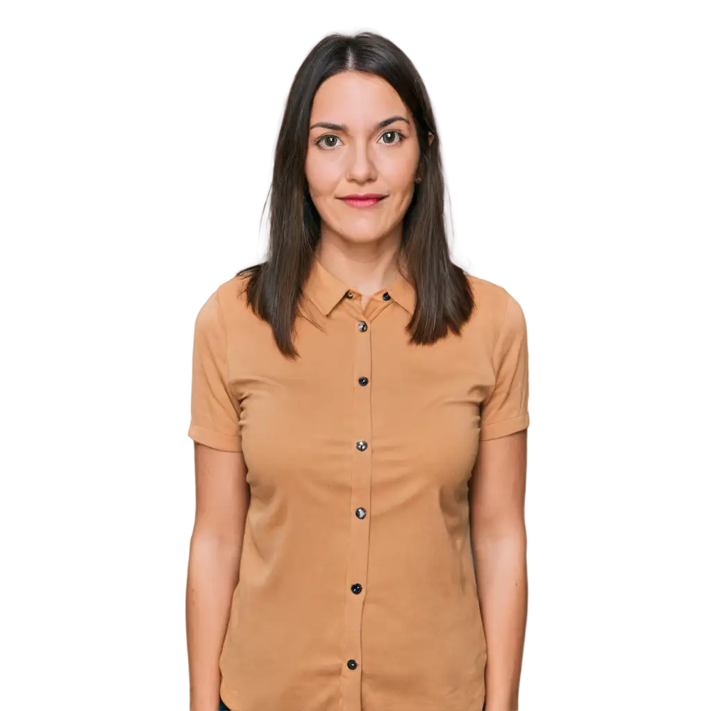 Professional-PNG-Portrait-of-American-Woman-with-Round-Face-and-Collared-Shirt