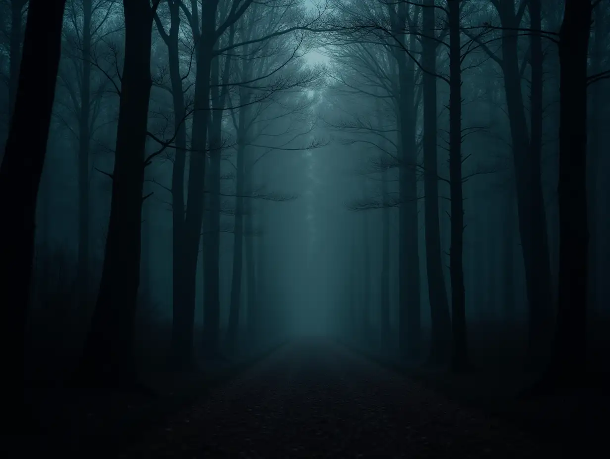 A dark dark gloomy forest