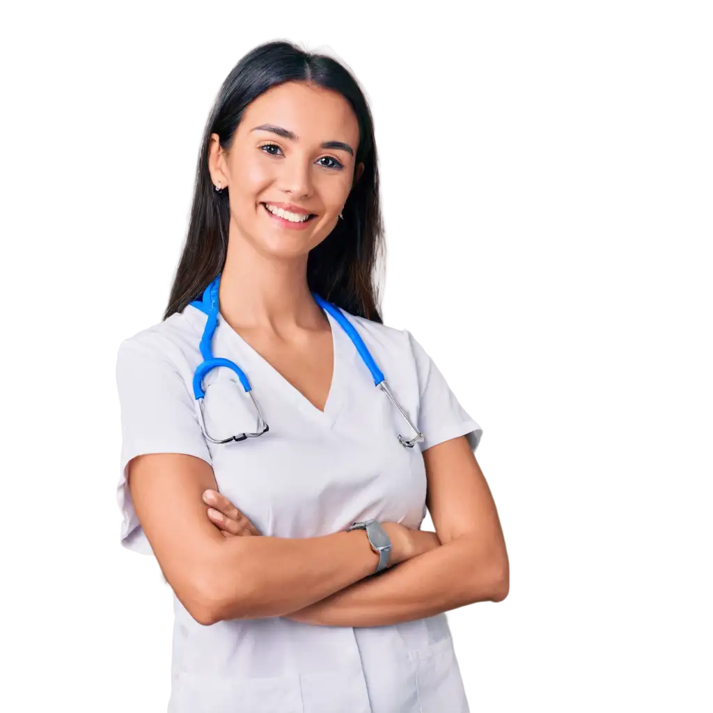 Professional-Doctor-PNG-Image-Smiling-with-Crossed-Arms-and-Stethoscope