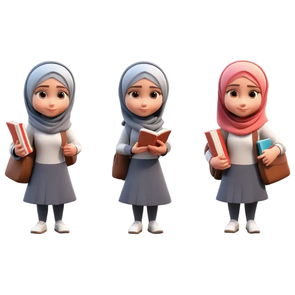 3D-Cartoon-Girl-in-Hijab-Holding-Books-PNG-Image-Educational-Diversity-and-Inclusion-Concept