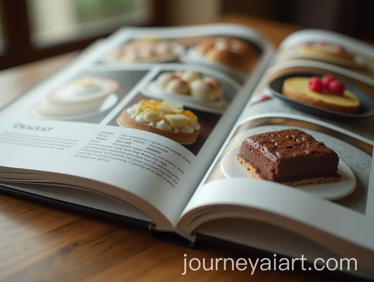 Closeup-of-Open-EBook-Displaying-Beautiful-Dessert-Recipes-with-HighResolution-Photography