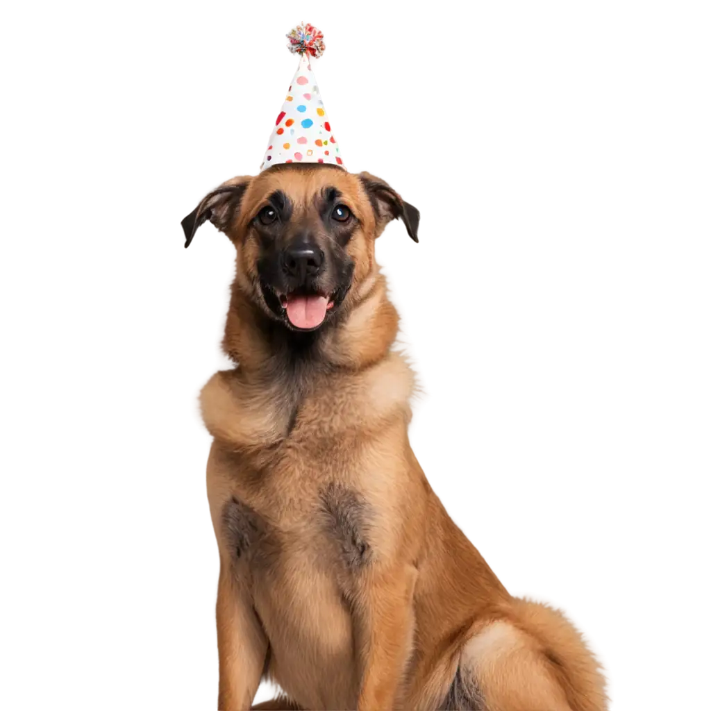 Cute-Belgian-Malinois-Dog-Wearing-a-Birthday-Hat-PNG-Image-for-Celebrations-and-Party-Themes