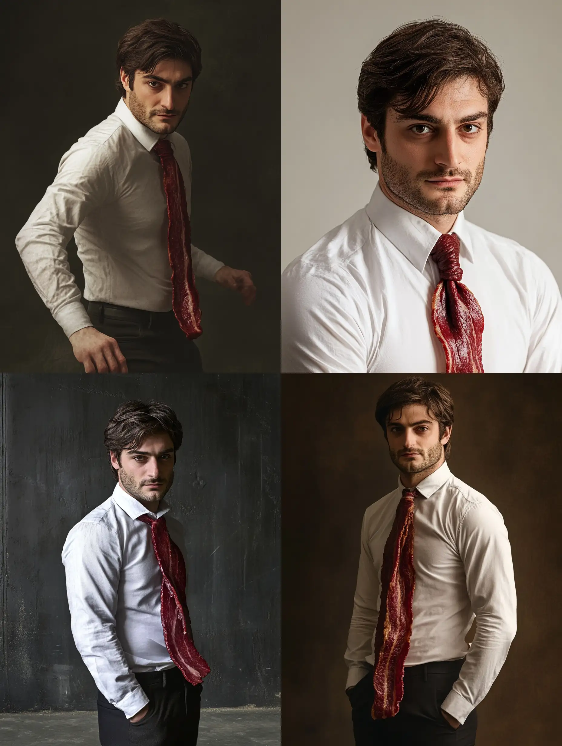 Man-Dressed-in-Bacon-Costume-for-a-Fun-Event