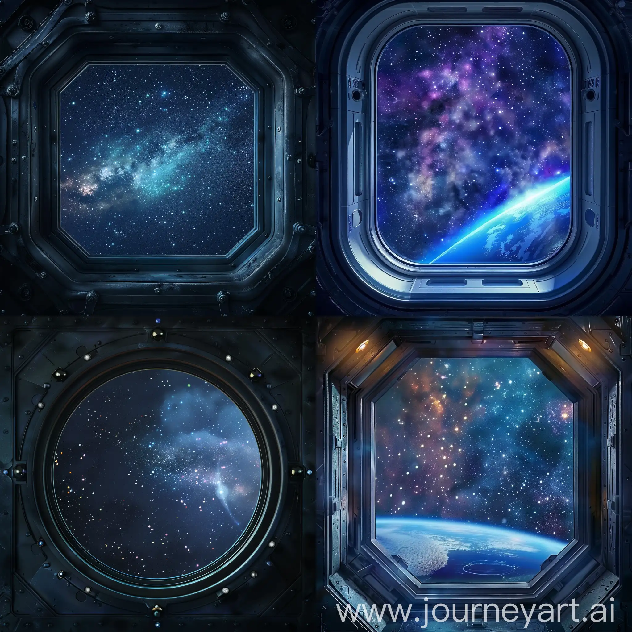 Spaceship-Window-in-Outer-Space-with-Starry-Sky