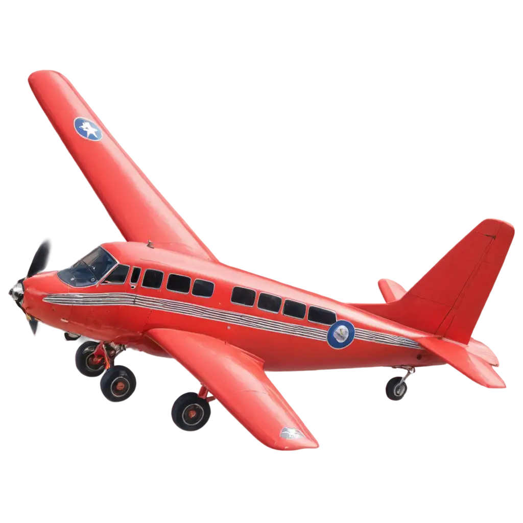 HighQuality-Red-Airplane-PNG-Image-Dynamic-and-Vibrant-Aircraft-Illustration